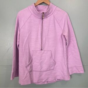 Lilly Pulitzer Half Zip Pullover Quarter Zip Purple Size Large Sweatshirt